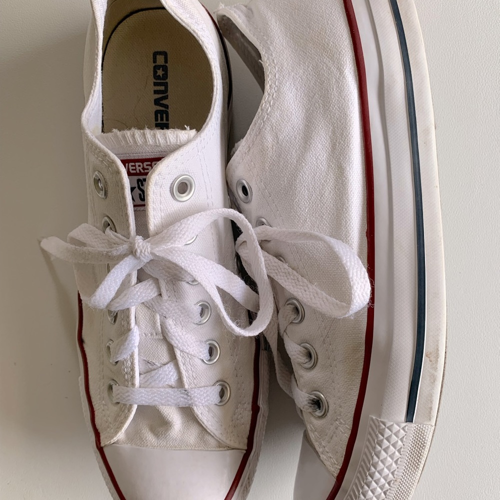 White Converse Low Tops